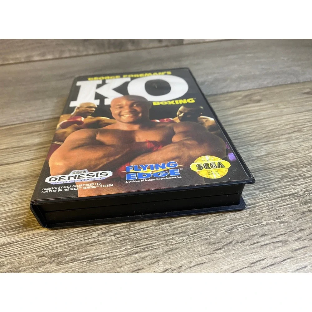 George Foreman's KO Boxing Sega Genesis‎ CIB Complete with Manual Flying Edge